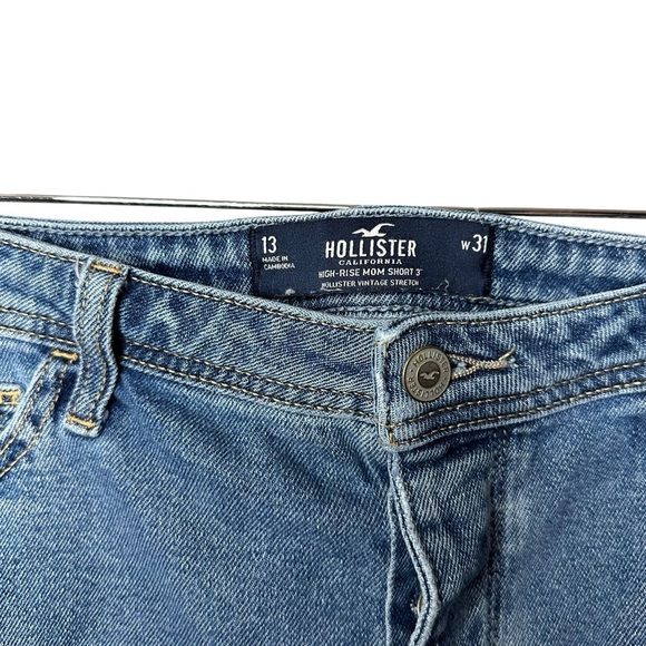 Hollister Distressed Denim Shorts Size 31 - Picture 6 of 8